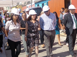 recorrido por las obras de cuatro proyectos 