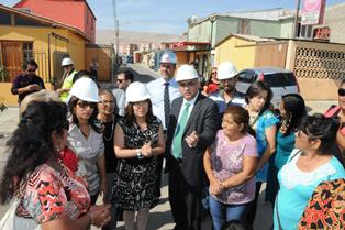 recorrido por las obras de cuatro proyectos 