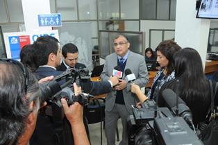 El intendente Emilio Rodríguez junto al delegado presidencial Dante Pancani