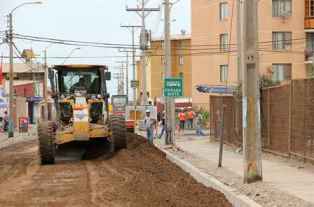 Poblaciones históricas del sector norte están siendo pavimentadas 