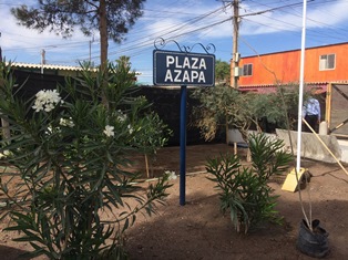 nueva plaza y pasajes iluminados