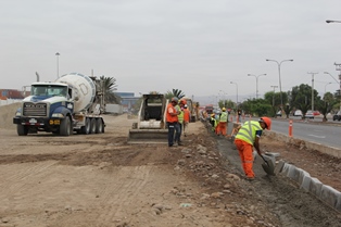 Trabajos se realizan íntegramente en la avenida Santiago Arata