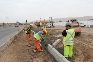 Trabajos se realizan íntegramente en la avenida Santiago Arata